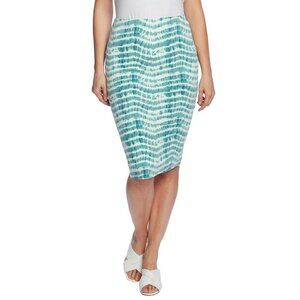 Vince Camuto Sandy Waves Tube Skirt Size Medium - Blue/green